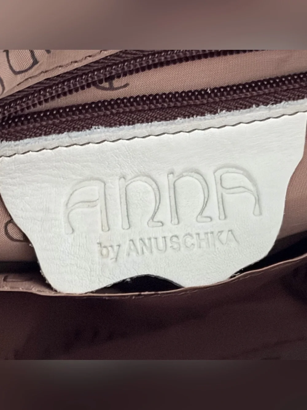 Anna by Anuschka Hand-painted Leather Blue Bird Crossbody Shoulder Bag Large - Picture 8 of 9